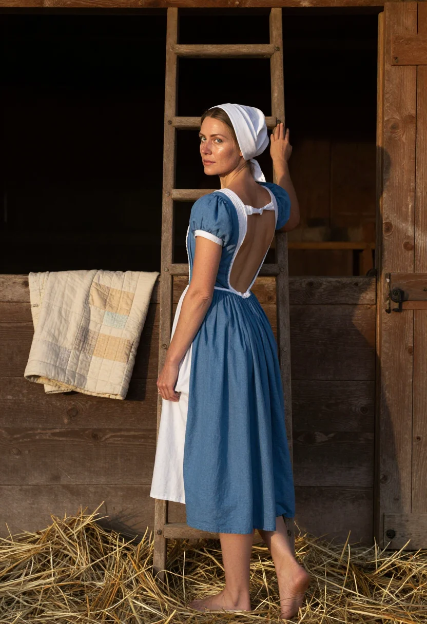 AI amish bonnet sample — portrait of a woman, an adult woman of Swiss-German ancestry