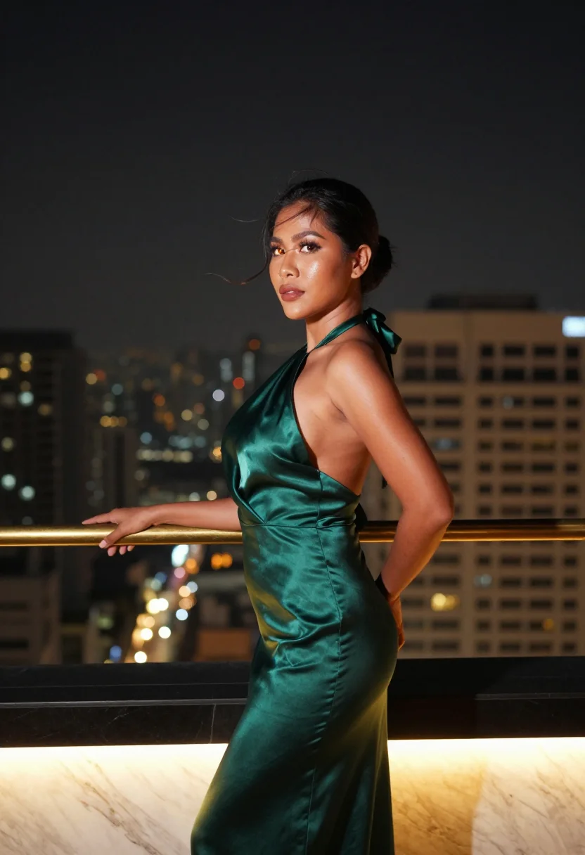 AI bangkok rooftop sample — portrait of an adult woman, one frame of the nine-frame set