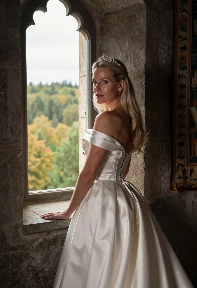 AI fairytale princess sample — portrait of a woman, three-quarter-length portrait of an adu