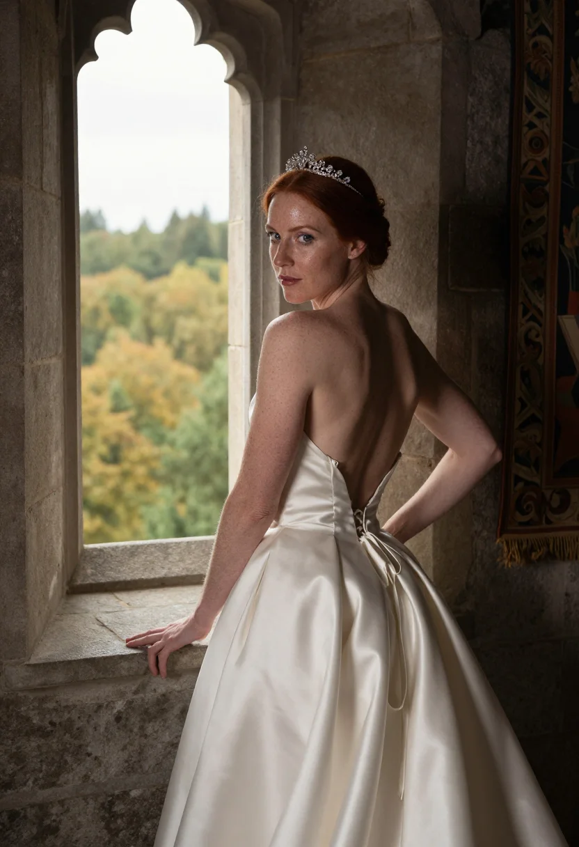 AI fairytale princess sample — portrait of a woman, three-quarter-length portrait of an adu
