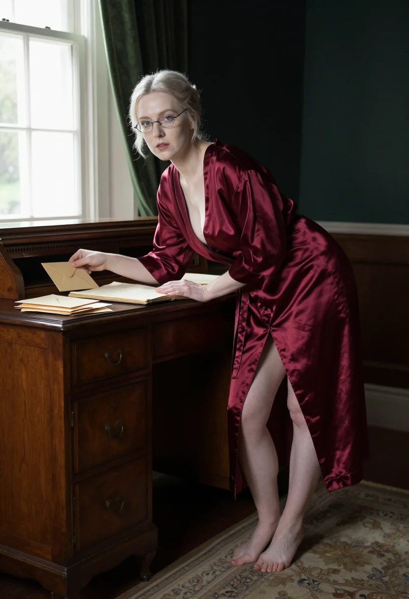AI landladys quarters sample — portrait of a woman, an adult woman with porcelain-pale skin