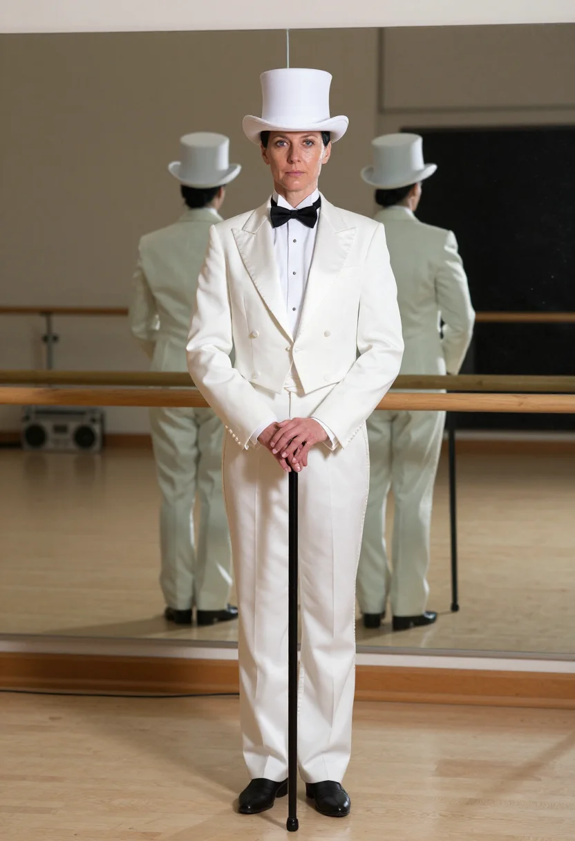 AI tear away sample — full-length portrait of an adult woman, one frame of the nine-frame set