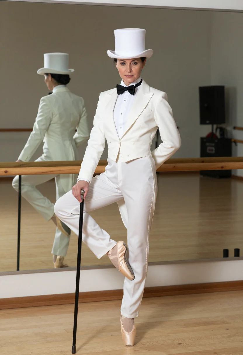 AI tear away sample — full-length side portrait of an adult woman, one frame of the nine-frame set